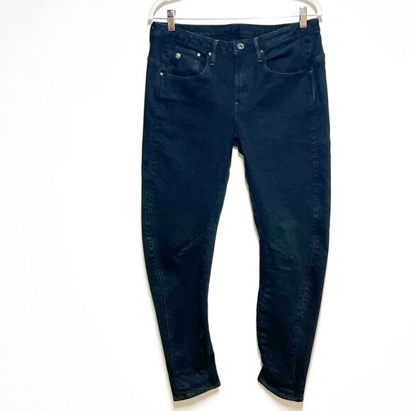 G Star Arc 3D Womens Black Jeans Low Boyfriend Sz 32 W - Picture 5 of 11